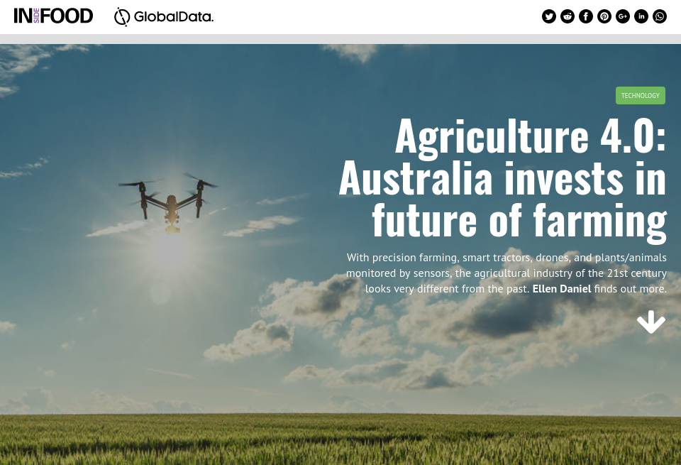 Agriculture 4.0: Australia invests in future of farming ...