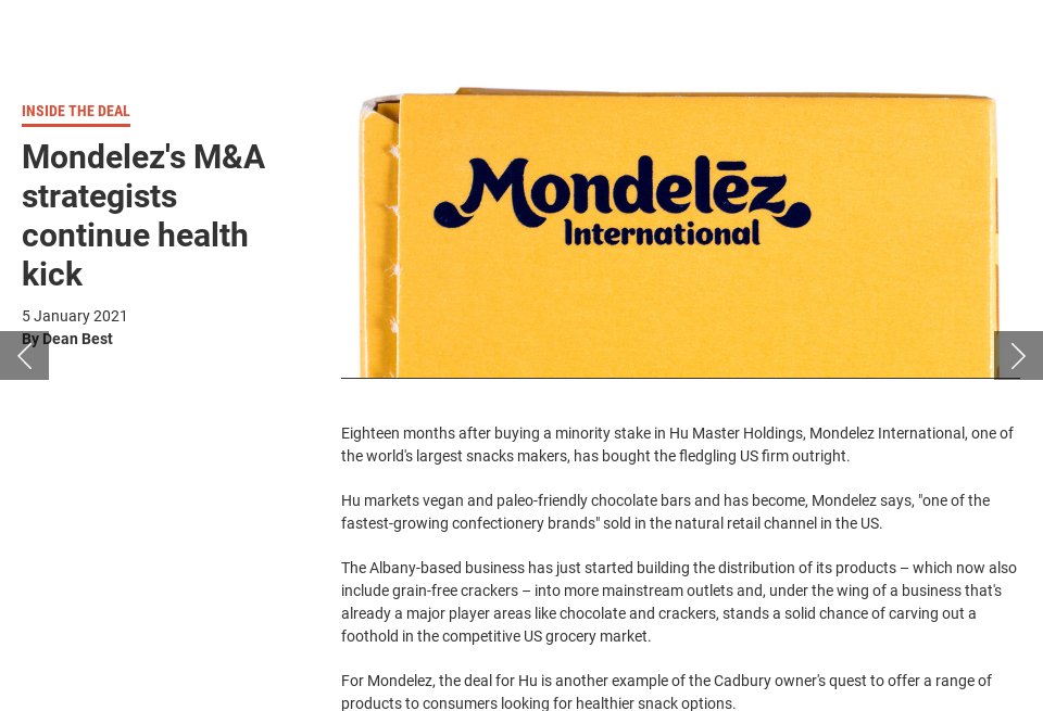 Mondelēz International's SnackFutures Opens Applications for CoLab 2023 –  yet2
